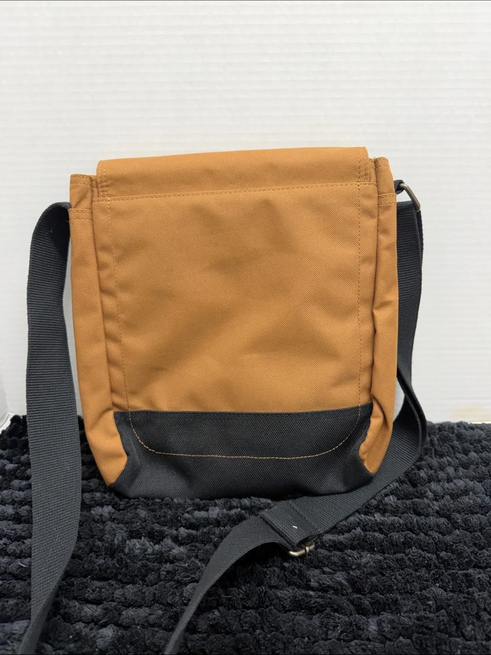Carhartt Tan and Black Compact Messenger Crossbody